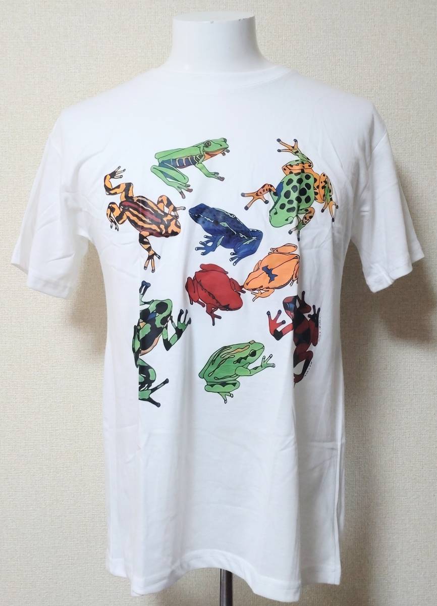 送料無料 【Mサイズ】蛙 Tシャツ 半袖 かえる カエル 両生類 フロッグ