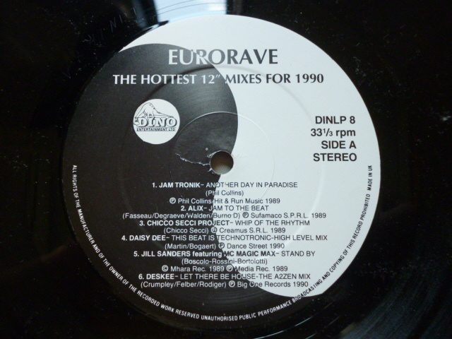 VA - Eurorave 名曲多数収録 EUEO POP ダンス コンピ Jam Tronik / Deskee / Soul To Love / Alix / Chicco Secci Project 収録_画像3