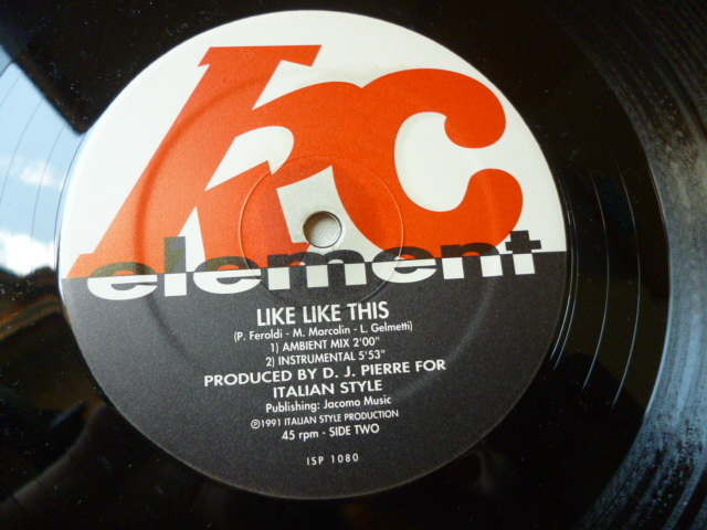 KC Element / Like Like This アッパー ITALO オルガン HOUSE 12 試聴_画像2