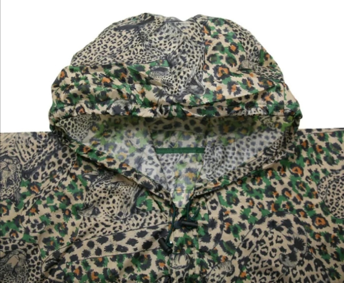 【新品】Danke RAINCAPE ２WAY ダンケ ★ヒョウ柄 Leopard レインポンチョ レインコート レジャーシートの画像2