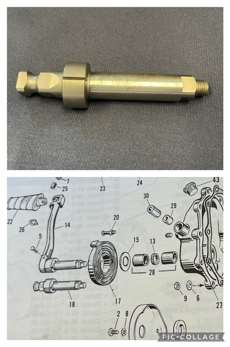 キックシャフト 33096-54 4速 ハーレー ショベル パン ナックル キッカーシャフト 四速 5速 33096-54A 33096-54B キックスタート キック_画像1