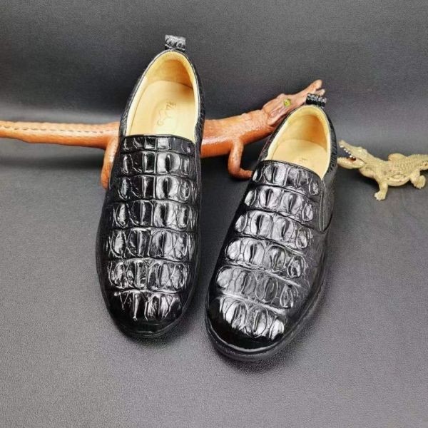 ◆新品 クロコダイル 本物 高級ビジネスシューズ 高品質 ワニ革靴 メンズシューズ カジュアル 本革 サイズ 選択可能 未使用