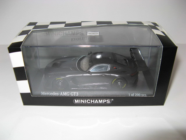 【未使用】ミニチャンプス 1/43 メルセデス-AMG GT3 プレーン・ボディ（カーボン）