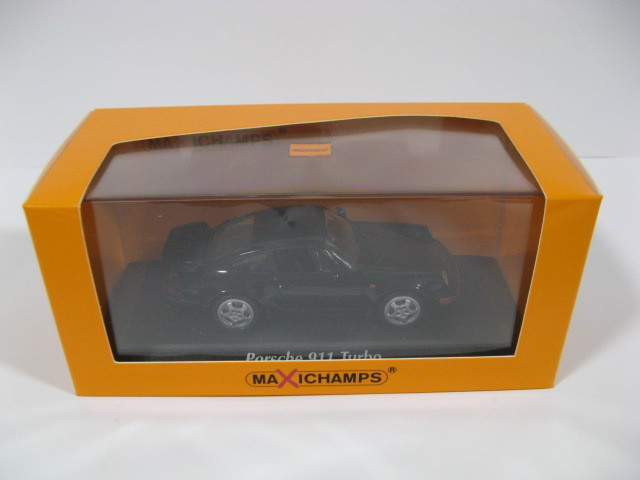 【未使用】ミニチャンプス（MAXICHAMPS） 1/43 ポルシェ 911 ターボ（964）1994 ブラック