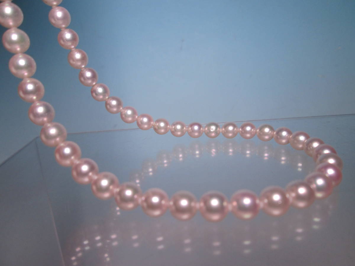 [. month ] pine slope shop SILVERbook@ pearl . Akoya pearl .6mm. necklace 24,68g also case attaching 