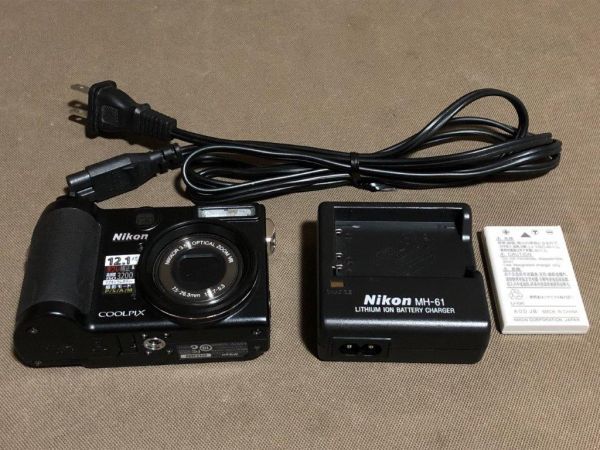 お得セット Nikon デジタルカメラ ブラック P5100 COOLPIX ニコン