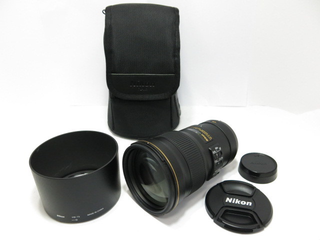 Nikon AF-S NIKKOR 300mm F4E PF ED VR レンズ HB-73純正フード CL-M3純正ケース付 ニコン レンズ [管NI890]