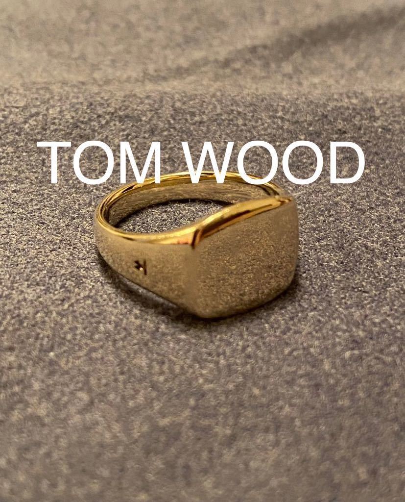 TOMWOOD Mini Signet Cushion Gold リング 金　トムウッド シグネットリング ゴールド ピンキーリング 指輪 9k_画像1