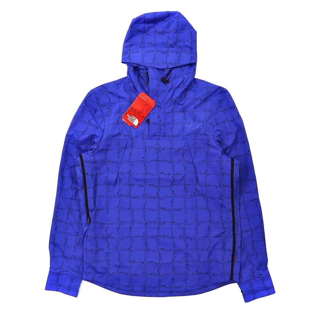 THE NORTH FACE RED LABEL × SLAM JAM アノラックパーカー S ブルー 総柄 海外限定 M1990 未使用品