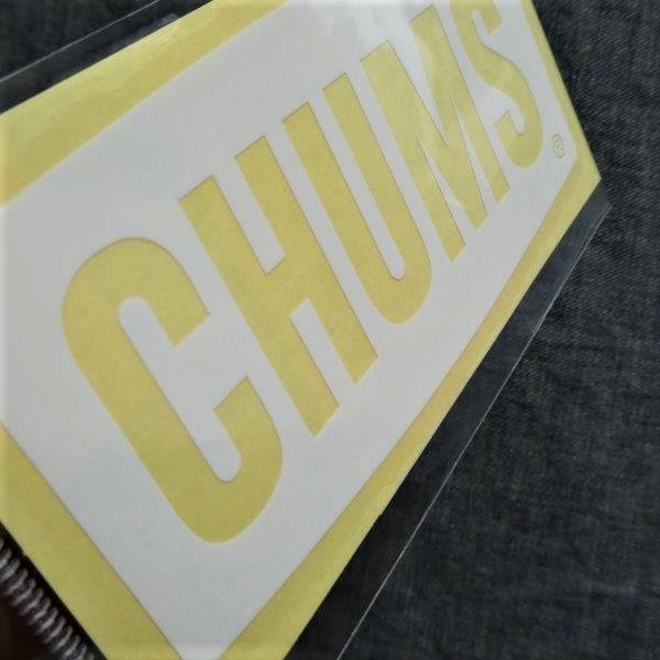 CHUMS カッティングステッカー 2枚セット CH62-1484 CH62-1547 White 新品 防水素材