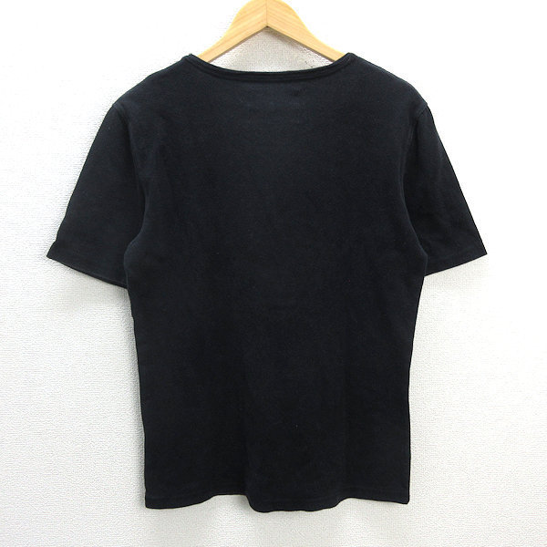 y■ジャックローズ/LiBeety City JACK ROSE スウェットTシャツ/厚手■黒【 40 】men's/137【中古】_画像3