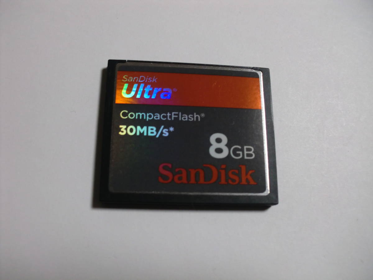 8GB　SanDisk　Ultra　30MB/s　CFカード　フォーマット済み　メモリーカード　コンパクトフラッシュカード_画像1