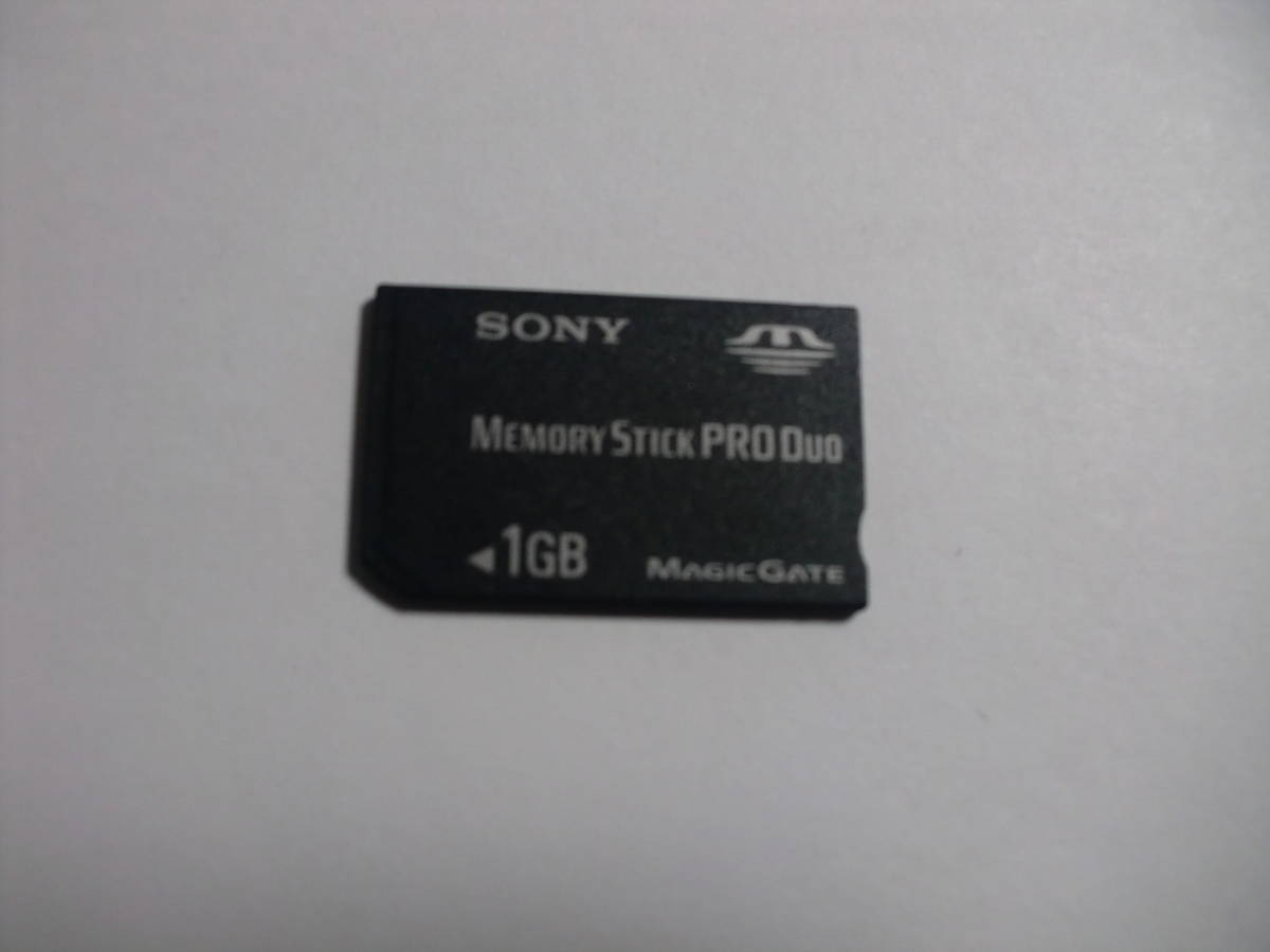 1GB　SONY　メモリースティックプロデュオ　フォーマット済み メモリーカード　MEMORY STICK PRO DUO_画像1