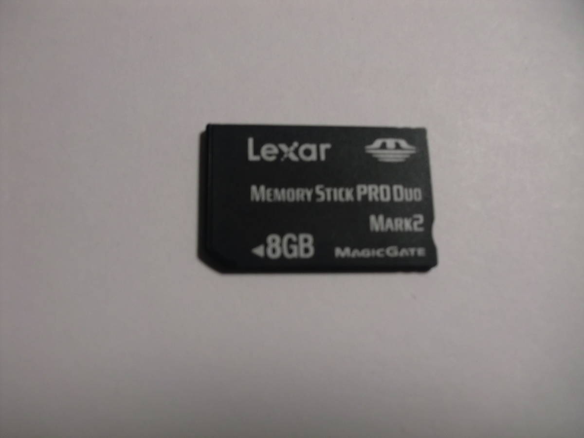 8GB　Lexar　メモリースティックプロデュオ　フォーマット済み　メモリーカード　MEMORY STICK PRO DUO_画像1