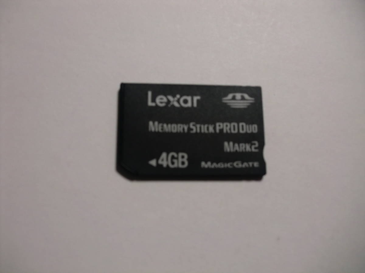 4GB　Lexar　メモリースティックプロデュオ　フォーマット済み　メモリーカード　MEMORY STICK PRO DUO_画像1