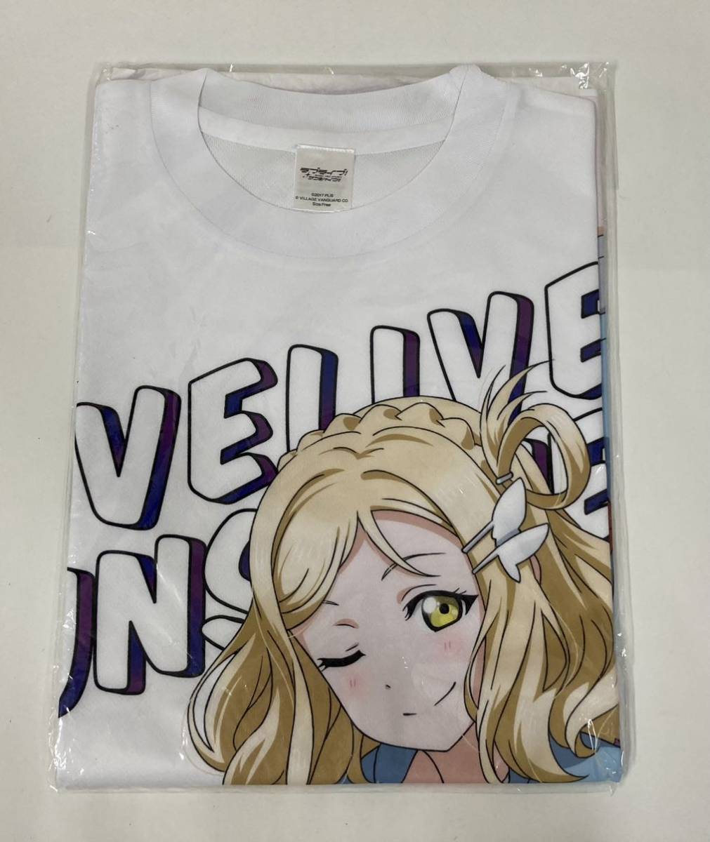 ラブライブ　サンシャイン　ヴィレッジヴァンガード　グラフィックTシャツ　Aqours 小原鞠莉　_画像1