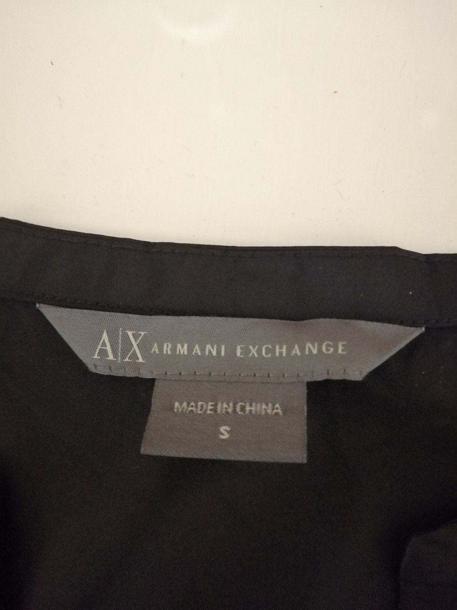 アルマーニ　AIX ARMANI EXCHANGE半袖シルクブラウス Ｓサイズ