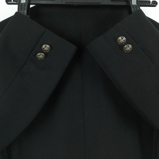 学生服 学ラン 165A 男子 カンコー Dry Wash 上着 標準型学生服 詰襟 カシドス 黒 中古 ランクC a3 JJ5052の画像3