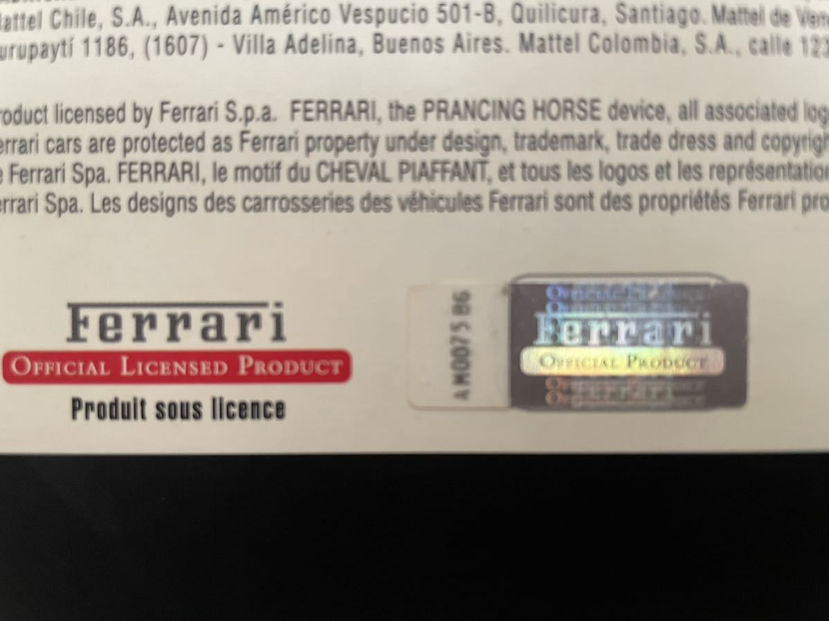 フェラーリ　Ferrari LIMITED EDITION 599 GTB FIORANO 1/18 Hot Wheels マテル ホットウィール _画像8