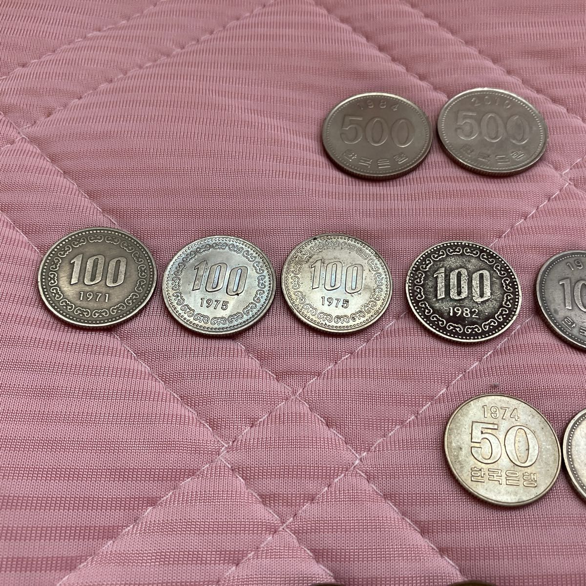 韓国ウォン 旧硬貨 10ウォン 50ウォン 100ウォン 500ウォン 韓国ウォン 旧硬貨 10ウォン 50ウォン 100ウォン 500ウォン