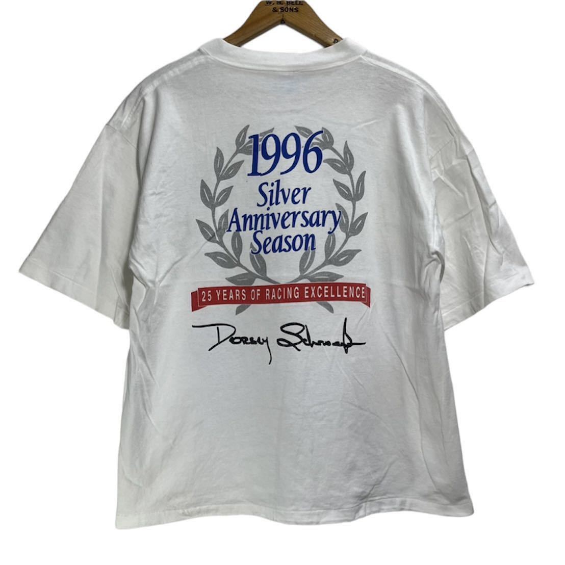 ■ 90s 90年代 USA製 ビンテージ ALL SPORT Raybestos Dorsey Schroeder ドージー シュレーダー シングルステッチ レーシング Tシャツ L ■の画像6