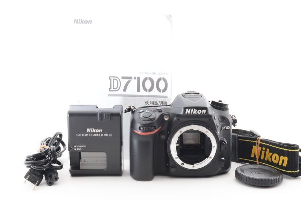 新作ウエア [Rank:AB] Nikon D7100 Body SLR Digital Camera ボディ デジタル一眼レフ カメラ / ニコン APS-C DX 完動品 極美品 付属品あり #9221 ニコン