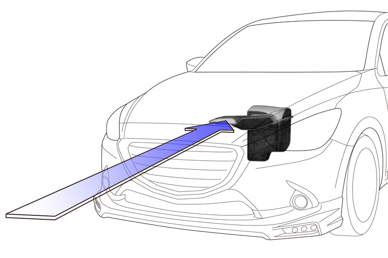 【AutoExe/オートエグゼ】 ラムエアインテークシステム マツダ CX-3 DK系ディーゼル1.5L車 [MDK9590]_画像3