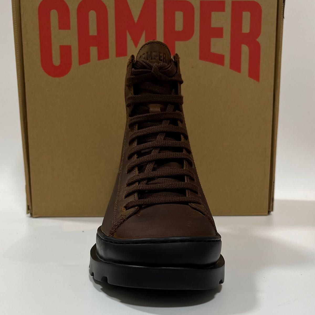 新品 Camper Brutus カンペール レザーブーツ ブラウン