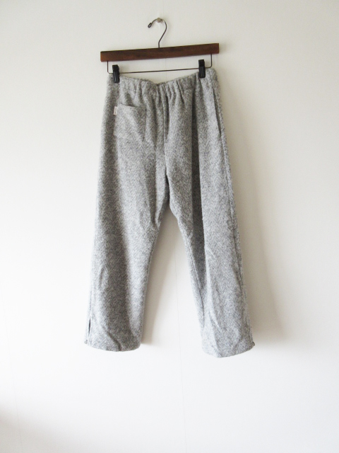 SOU?SOU / ソウソウ 杉綾編み 細(xì)形もんぺ 白鼠 S * クロップドパンツ レディース パンツ