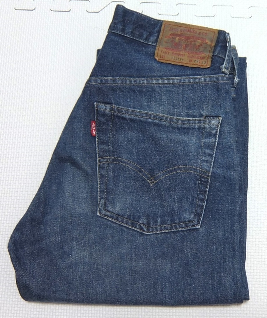 88年 日本製 LEVI'S 503BXX デニムパンツ 紺 W29 リーバイス ボタンフライ 赤耳 復刻 80s 1980年代