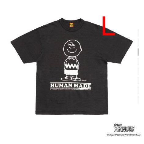 【新品】Lサイズ HUMAN MADE Peanuts T-Shirt #2 Black ヒューマン メイド ピーナッツ Tシャツ #2 ブラック スヌーピー チャーリーブラウン