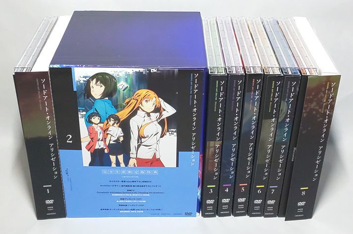 小説2冊付き♪　ソードアート・オンライン　アリシゼーション　8巻セット　DVD