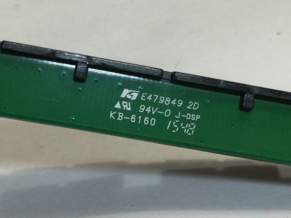 1.SANSUI 液晶テレビ　SDN16-B11用　スイッチ基盤　　FA227CD 9906　　　_画像2