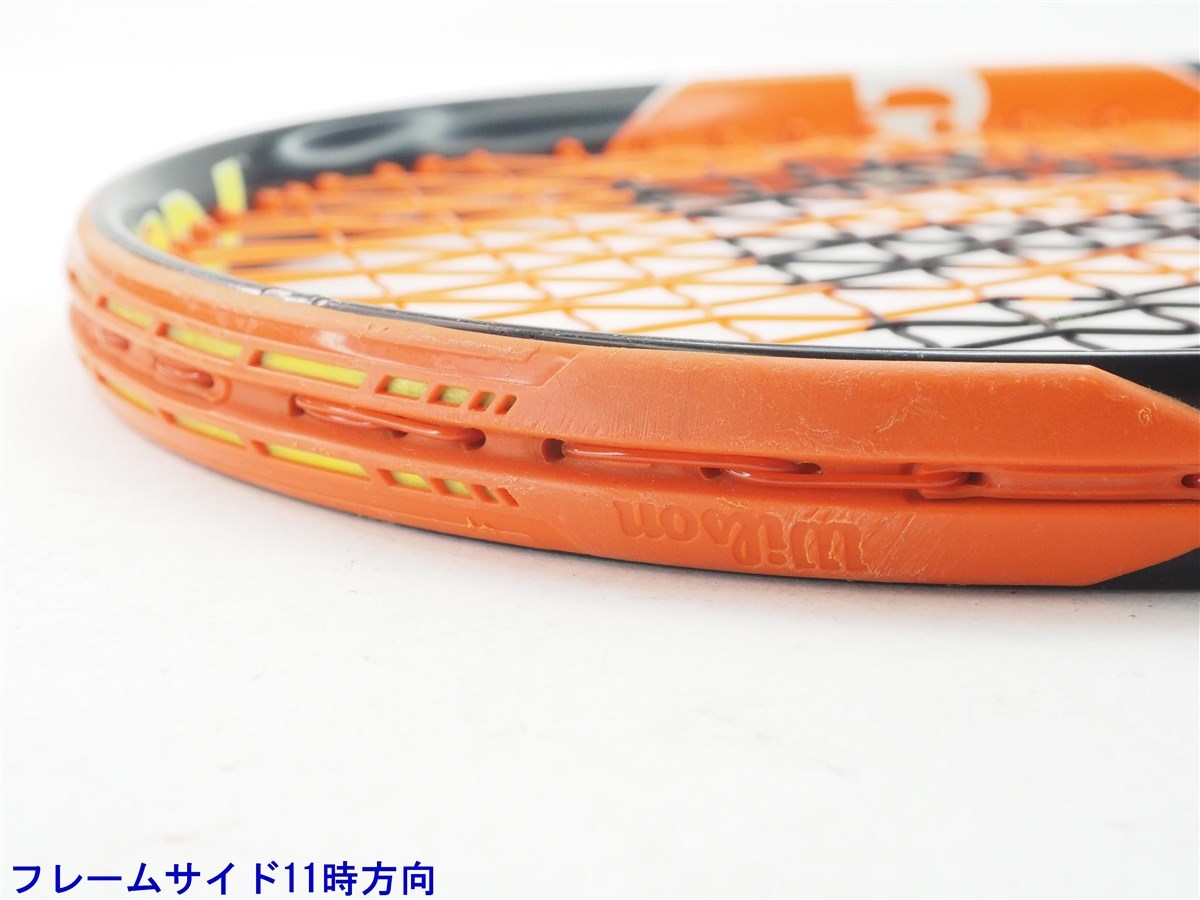 中古 テニスラケット ウィルソン バーン 25エス 2015年モデル【ジュニア用ラケット】 (G0)WILSON BURN 25S 2015_画像6