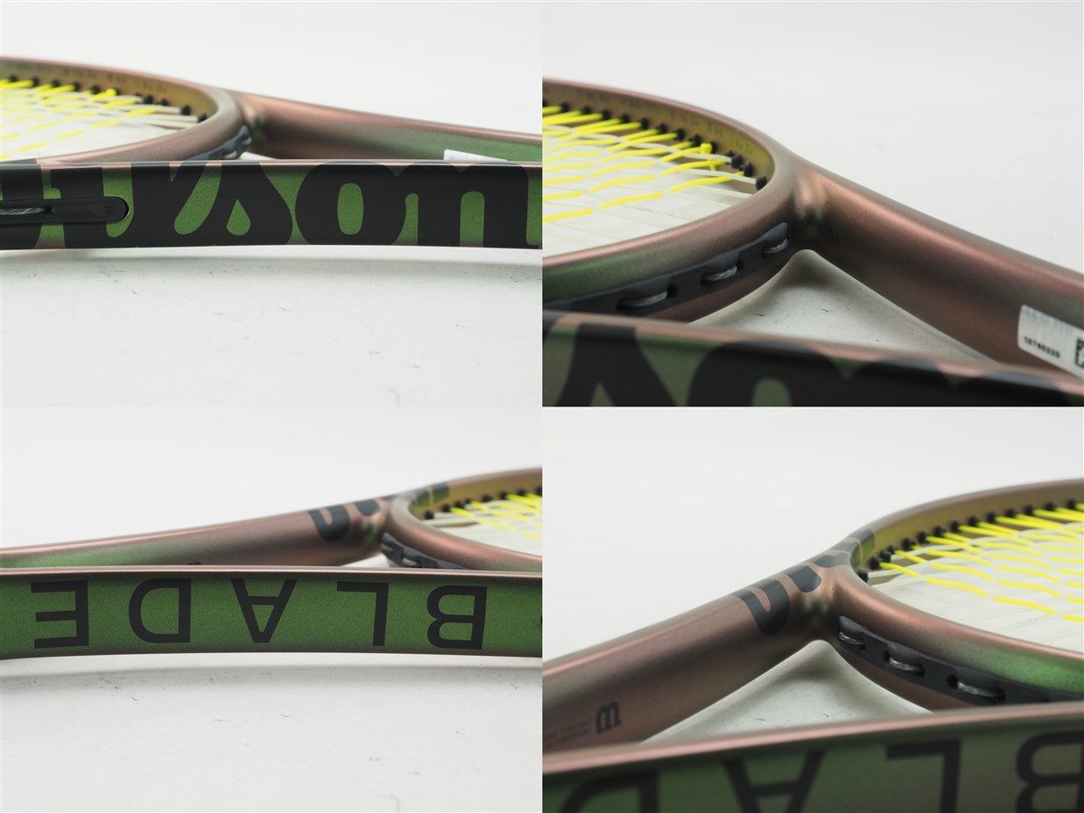中古 テニスラケット ウィルソン ブレード 98 16×19 バージョン8.0 2021年モデル (G2)WILSON BLADE 98 16×19 V8.0 2021_画像4