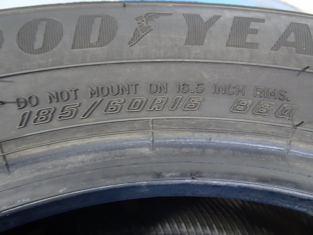 グッドイヤー ICE NAVI8 185/60R16 86Q★8.5分山 2021年 2本 スタッドレス【福島発 送料無料】FUK-D11357★冬_画像7