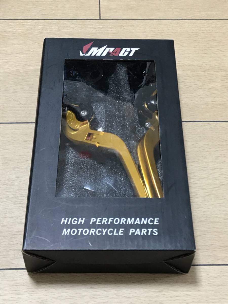 Ｐ　RS箱/289/60 トライアンフ DAYTONA 675 R SPEED TRIPLE /ゴールド 可倒式　ブレーキ　クラッチ　レバー　左右レバー　調整　アジャスト_画像1