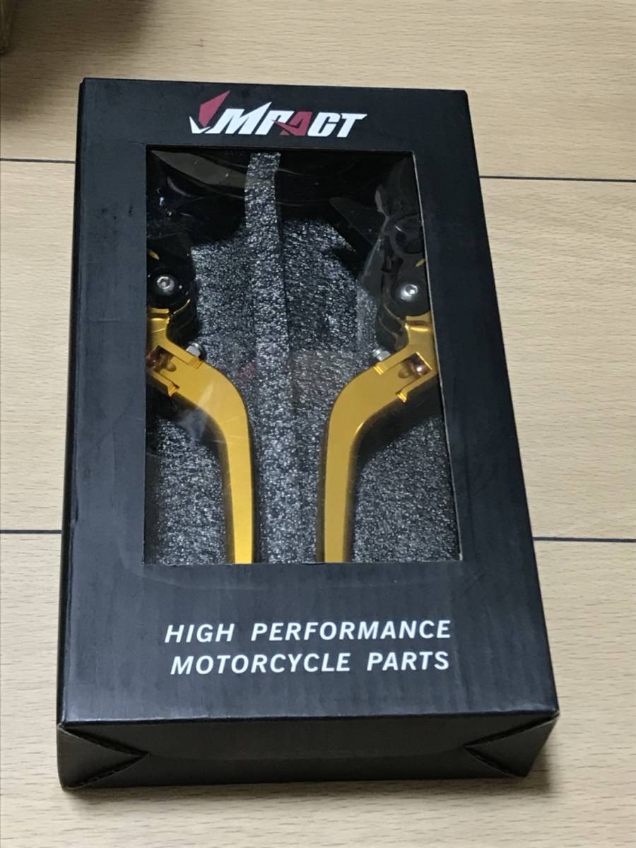 P　RS箱/315/60 トライアンフ SPEED TRIPLE 97-03/ゴールド 可倒式　ブレーキ　クラッチ　レバー　左右レバー　調整　アジャスト_画像1