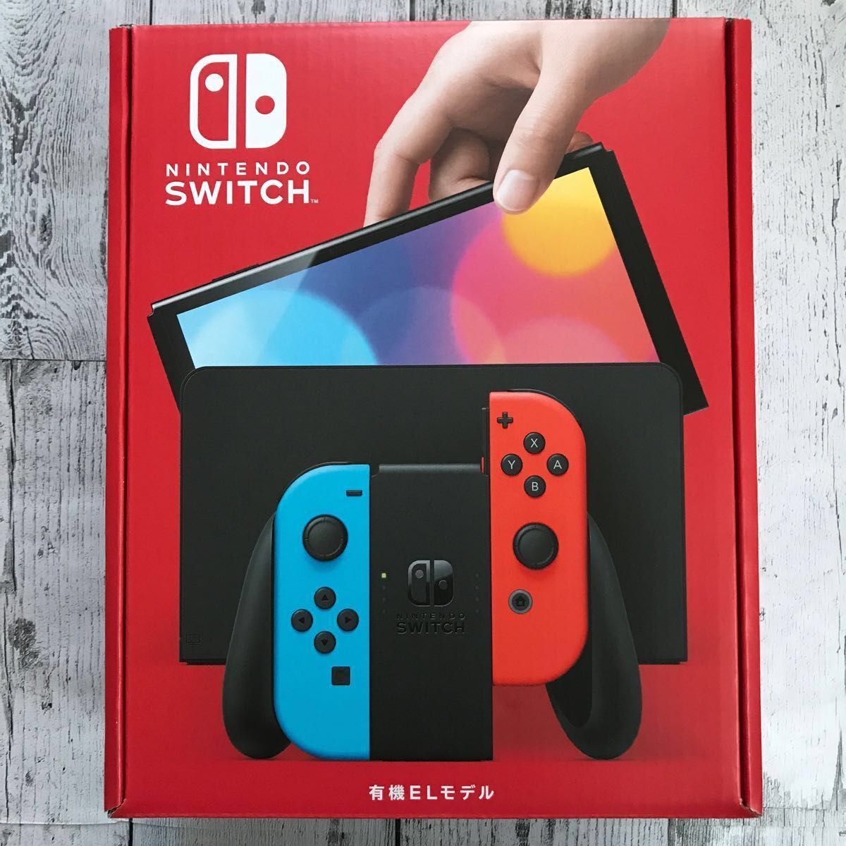 【未使用品】2023年7月購入☆1年保証☆Nintendo Switch ニンテンドースイッチ本体 有機EL ネオンブルー/レッド