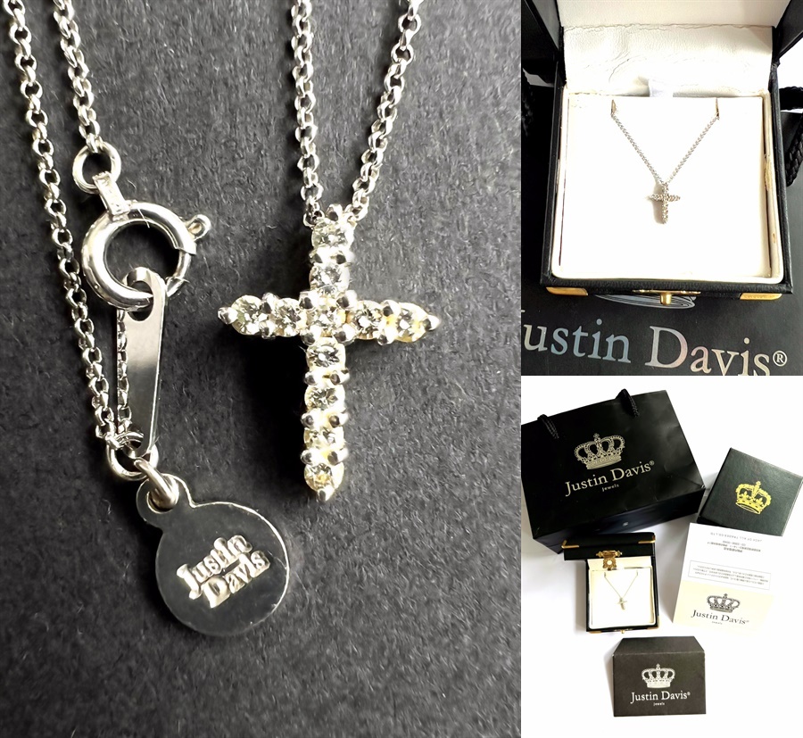 最安値挑戦！ 美品 レア Justin Davis ジャスティンデイビス K18WG