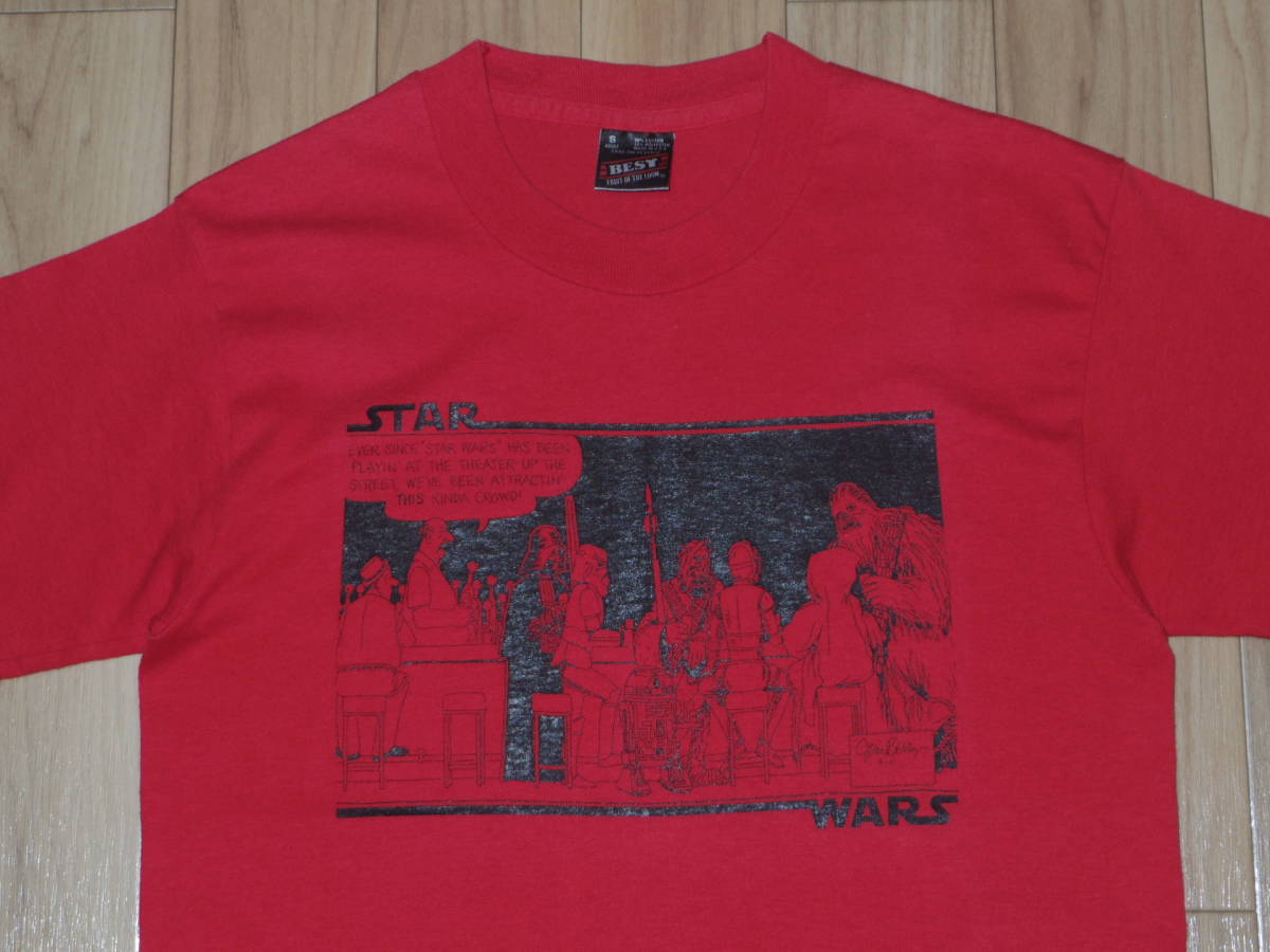 90s USA製■STAR WARS スターウォーズ■Tシャツ■メンズ S レッド FRUIT OF THE LOOM BEST アメリカ製■ビンテージ 70s 80s 映画 ムービー_画像4