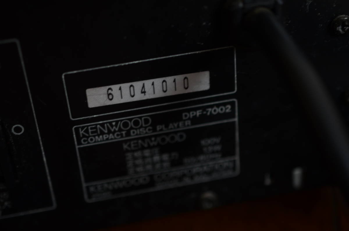 美容品☆KENWOOD / Kenwood CD播放機甲板DPF-7002主體音響設備 原文:美品☆KENWOOD/ケンウッド CDプレーヤー デッキ DPF-7002 本体 オーディオ機器 