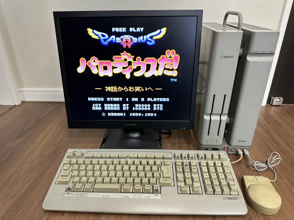 動作品】SHARP X68000 (CZ-600CE) + 付属品+ 液晶モニター-–日本Yahoo