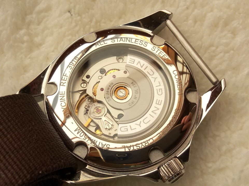 美品 グリシン グライシン GLYCINE コンバット ミリタリー 裏 美品 グリシン グライシン GLYCINE コンバット ミリタリー 裏