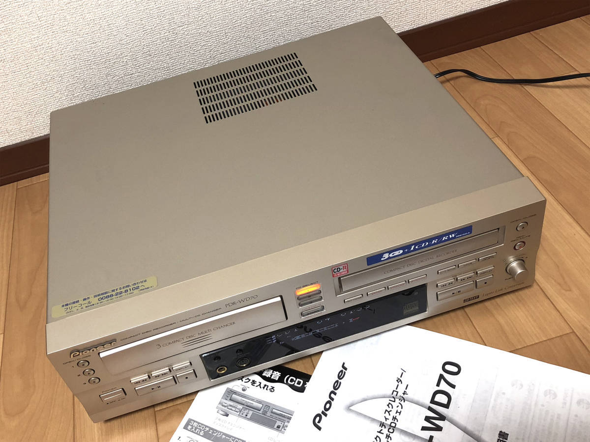 PIONEER Pioneer CD刻錄機PDR-WD70新型遙控器使用說明書 原文:PIONEER パイオニア CDレコーダー PDR-WD70 新品のリモコン 取扱説明書