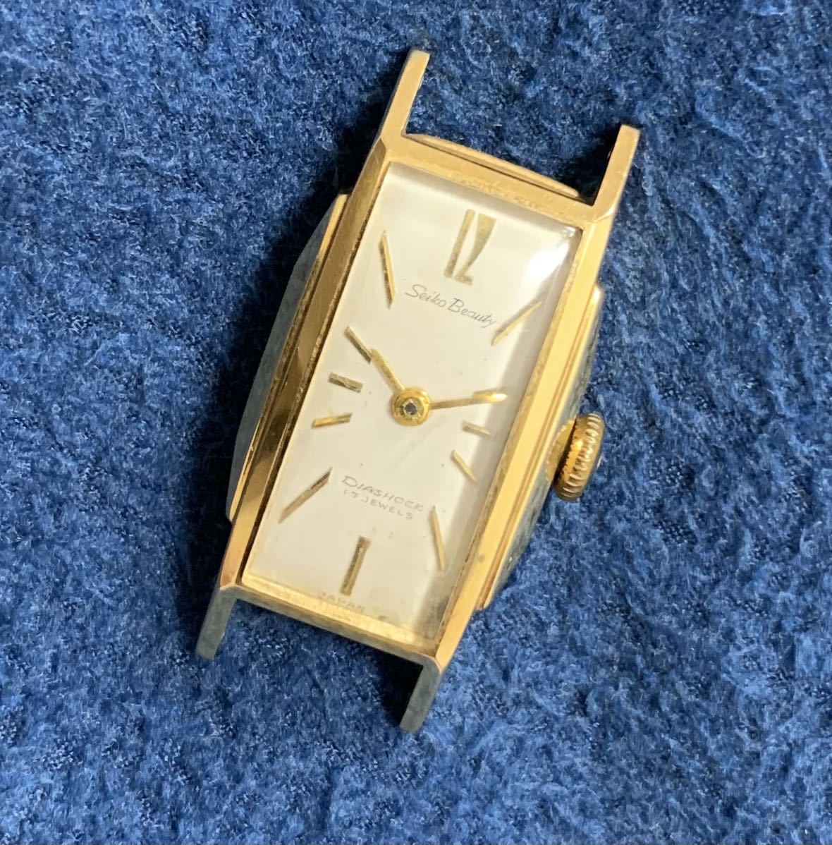 18金ケース レディース 手巻き 3本セット セイコー シーマ　アンティーク 腕時計 seiko CYMA ladies 18k case antique watch_画像4