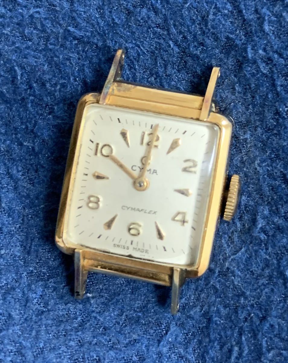 18金ケース レディース 手巻き 3本セット セイコー シーマ　アンティーク 腕時計 seiko CYMA ladies 18k case antique watch_画像6