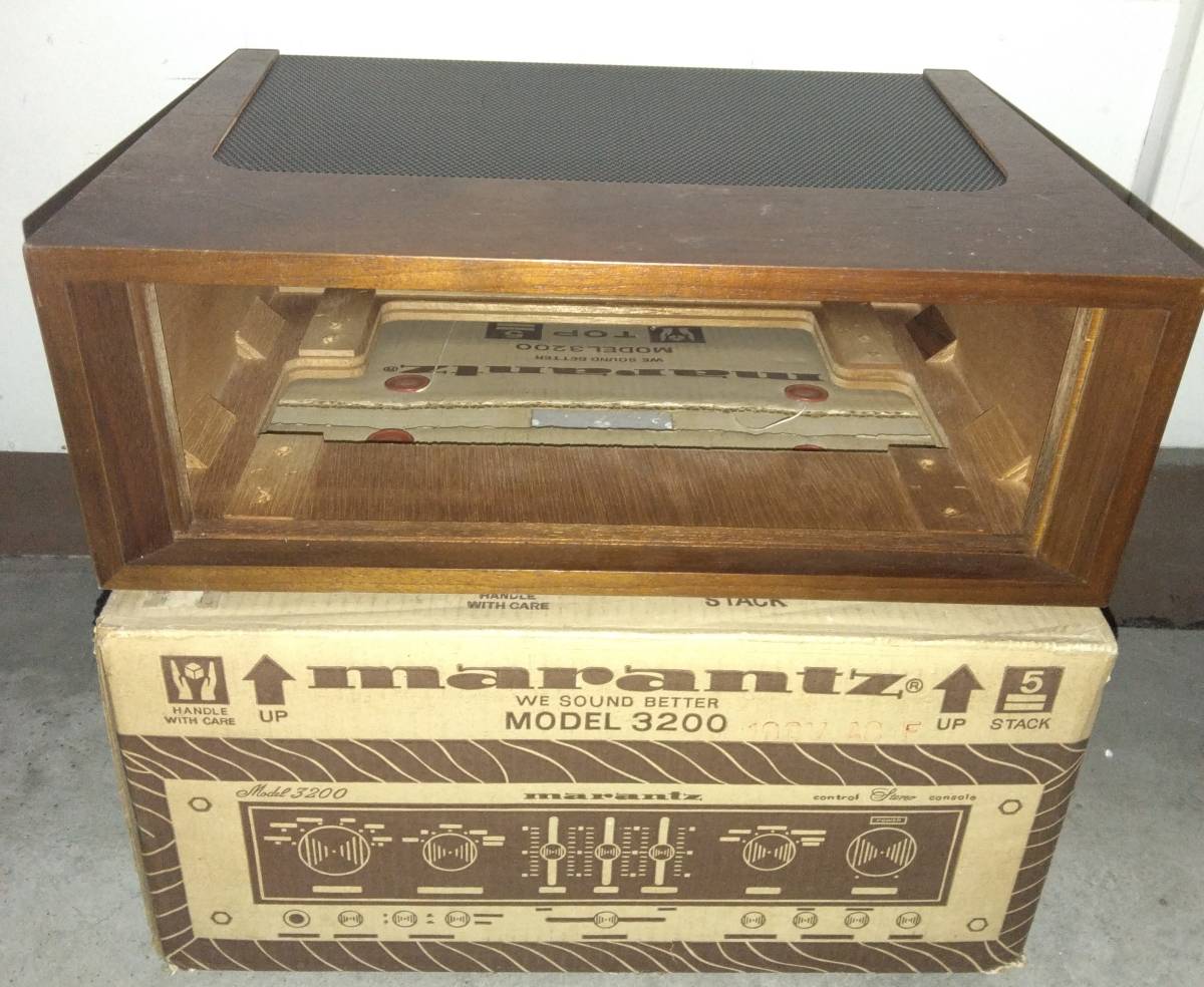 ウッドキャビネット付 箱説付 マランツ MARANTZ model 3200 ウッドキャビネット付 箱説付 マランツ MARANTZ model 3200