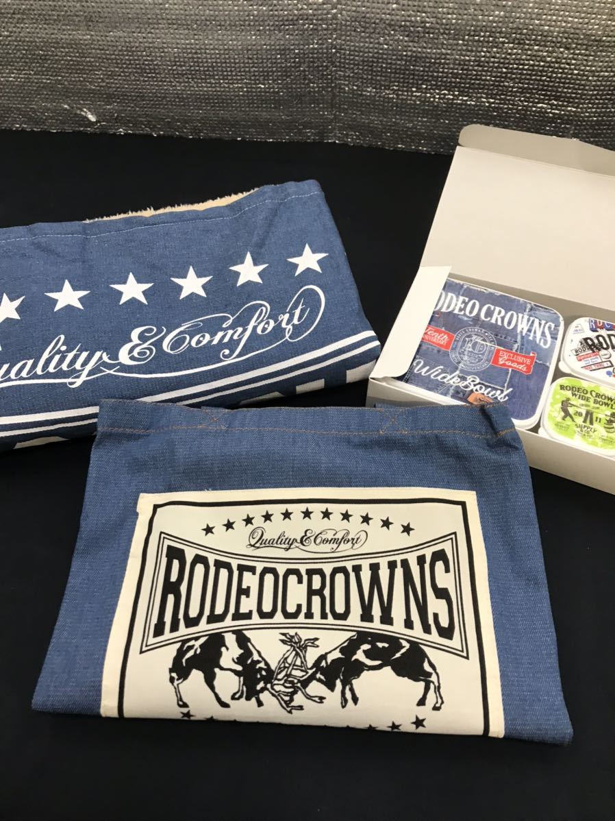 ★未使用★ロデオクラウンズ　RODEOCROWNS ノベルティ　デニム　ショルダーバッグ　トートバッグ　ランチボックス　ブランケット★_画像5