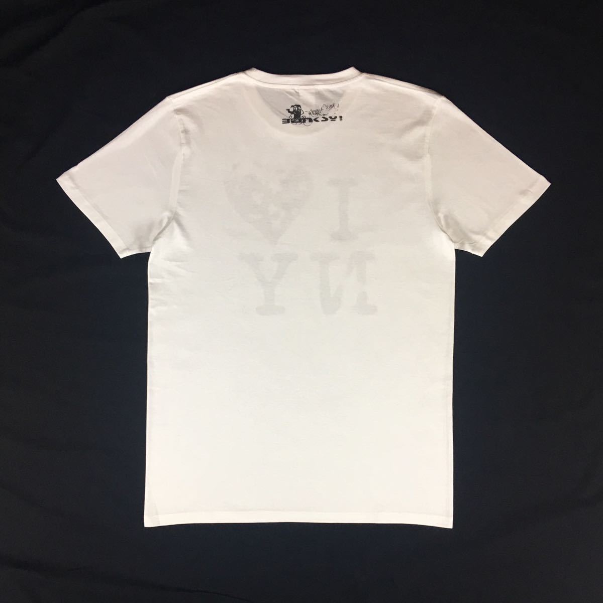 新品 未使用 大きい オーバー サイズ XXL 3XL 4XL 5XL 対応 BANKSY バンクシー I LOVE NY ニューヨーク ビッグ Tシャツ ロンT パーカー 可_画像5